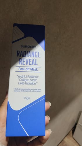 Customer photo review of Radiance Reveal Peel-Off Mask