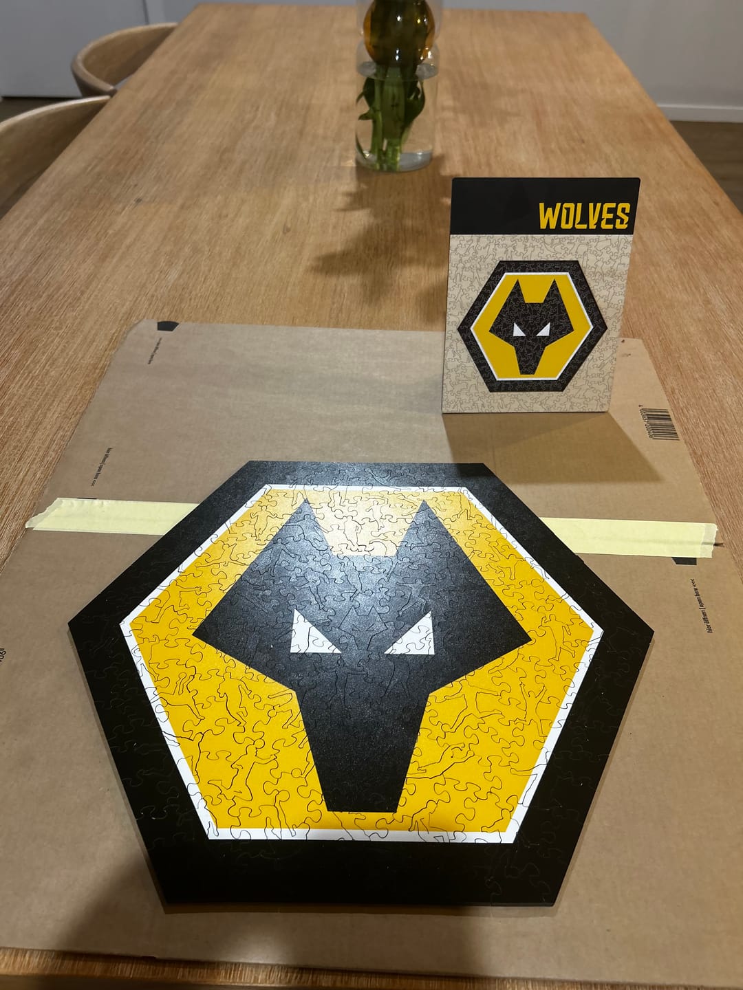 Customer photo review of Wolves FC® Logo - Wooden Puzzle