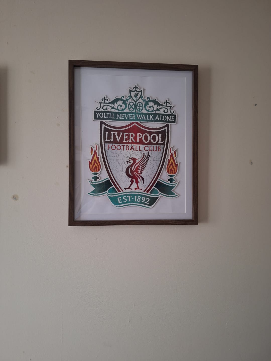 Customer photo review of Liverpool FC® Crest - Wooden Puzzle