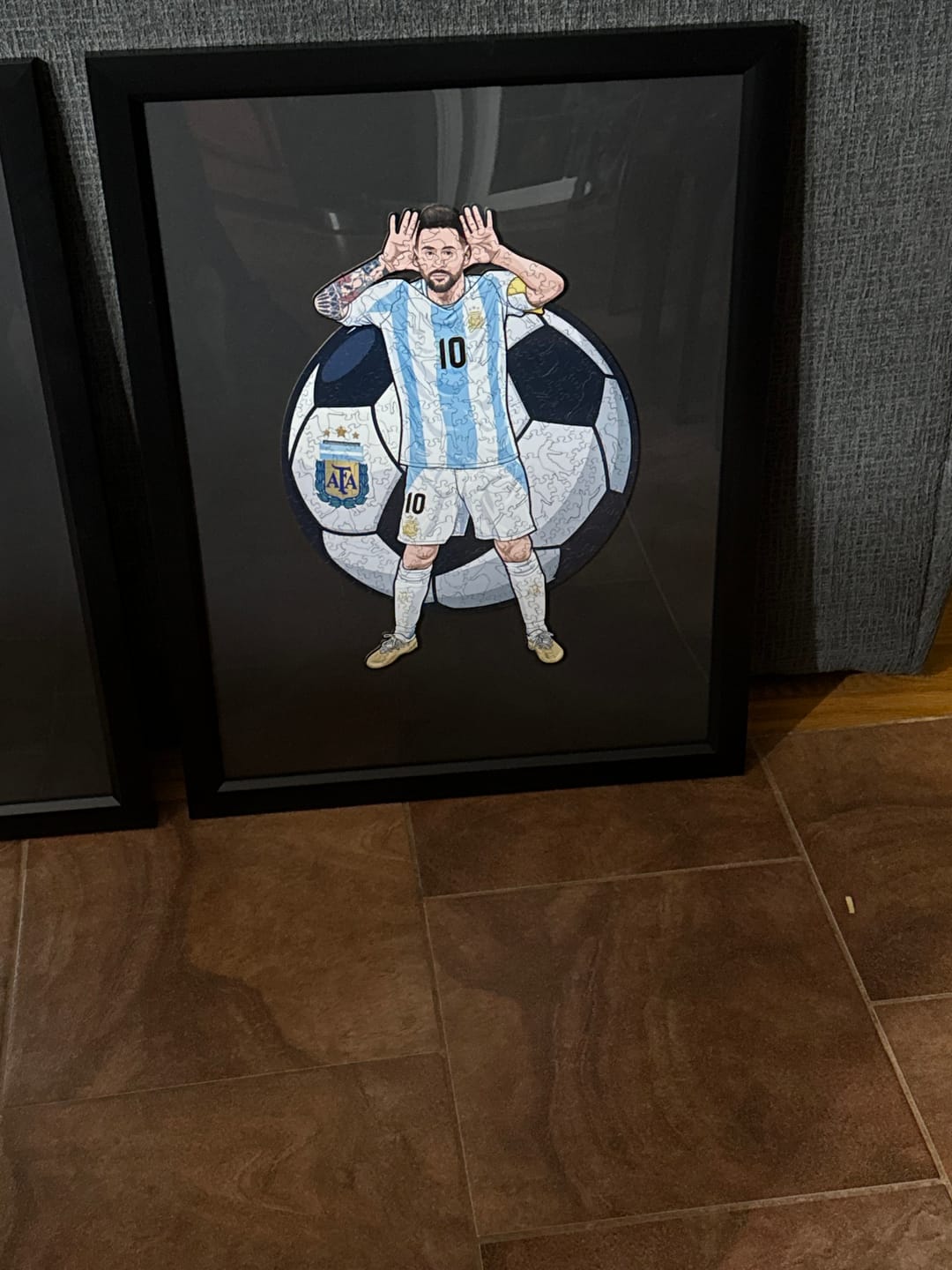 Customer photo review of Lionel Messi - Wooden Puzzle