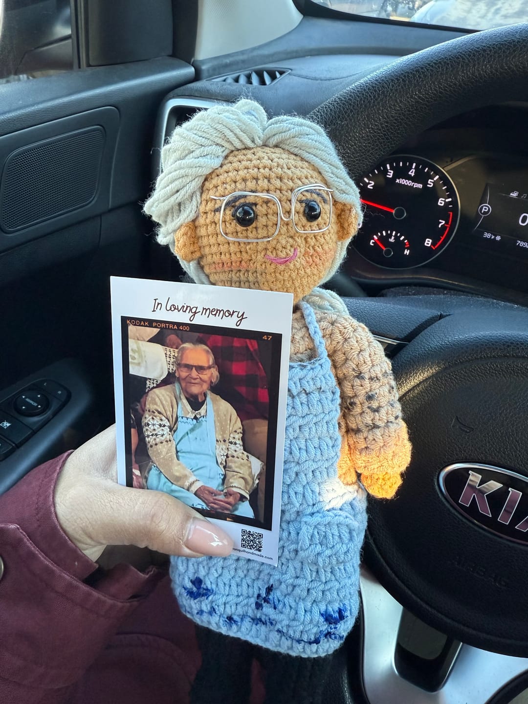 Customer photo review of Tranquil® - Personalized Crochet Doll (Bigger sizes)