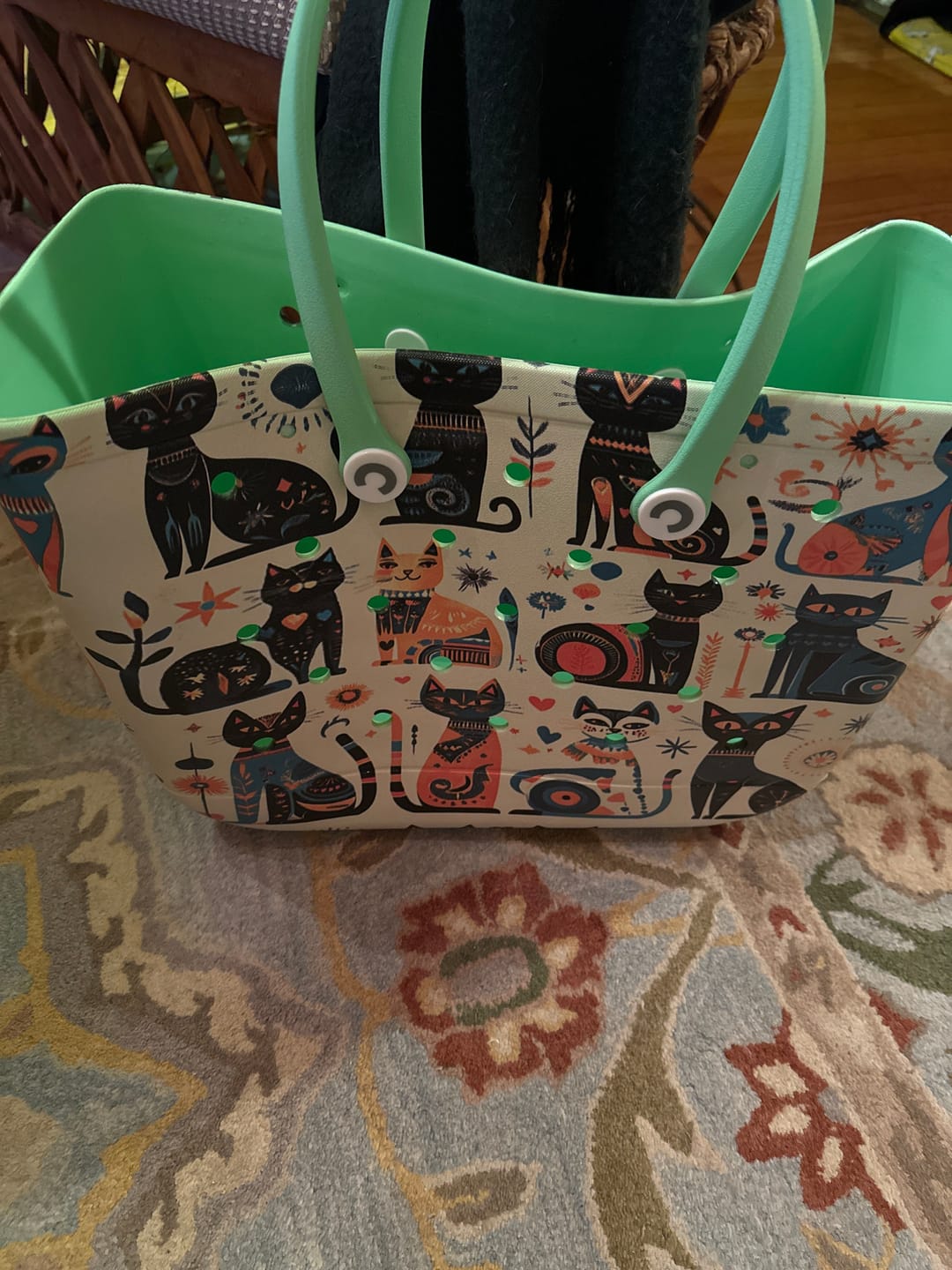 Customer photo review of Spheregoods EVA Cee Bag Quilt Blocks