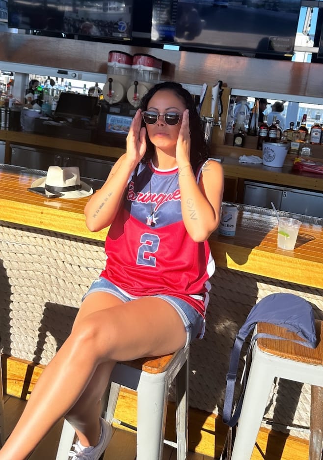 Customer photo review of Puerto Rico Custom Basketball Jersey