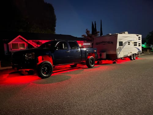 Customer photo review of LitGlow Pro RGB IC Rock Light Kit (2-24 Pods)