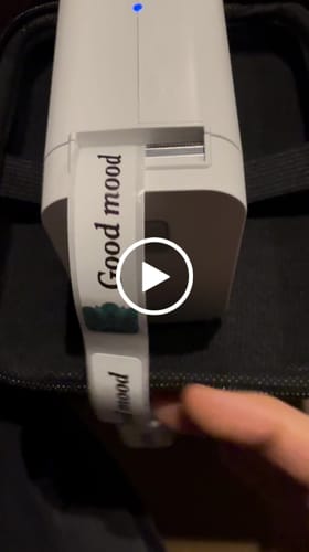 Customer video review of D101 1 Inch Inkless Label Printer with Tape - Effortless Labeling Made Easy