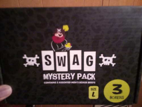 Customer photo review of SWAG - Mystery Boxer 3-Pack