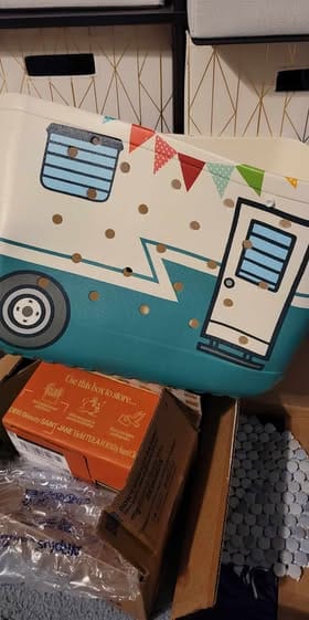Customer photo review of Spheregoods EVA Cee Bag Quilt Blocks