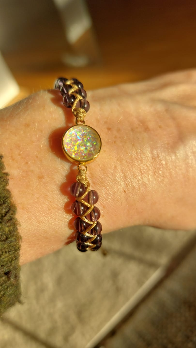 Customer photo review of Amethyst-Opal Yoga-Armband | Boho | Versch. Farben