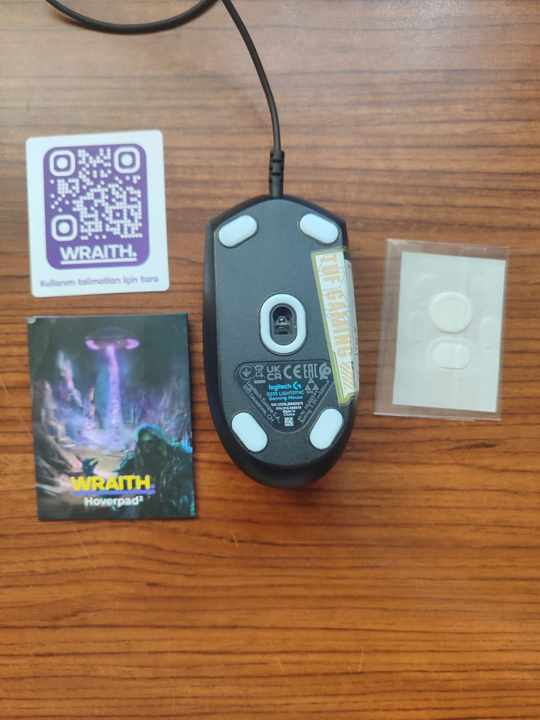 Customer photo review of Logitech g203/g102 için Hoverpad V3 Mouse Skate