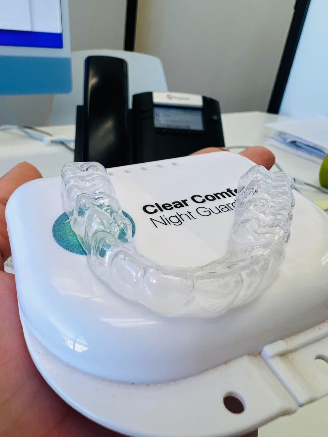 Customer photo review of 1.5mm Double-Duty Bruxism Night Guard - Custom Day & Night Mouth Guard for Teeth Grinding/Clenching