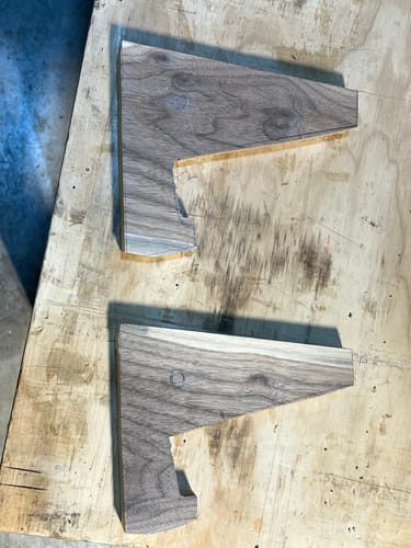 Customer photo review of Mini Handles - Acrylic Router Templates For Cheese Boards