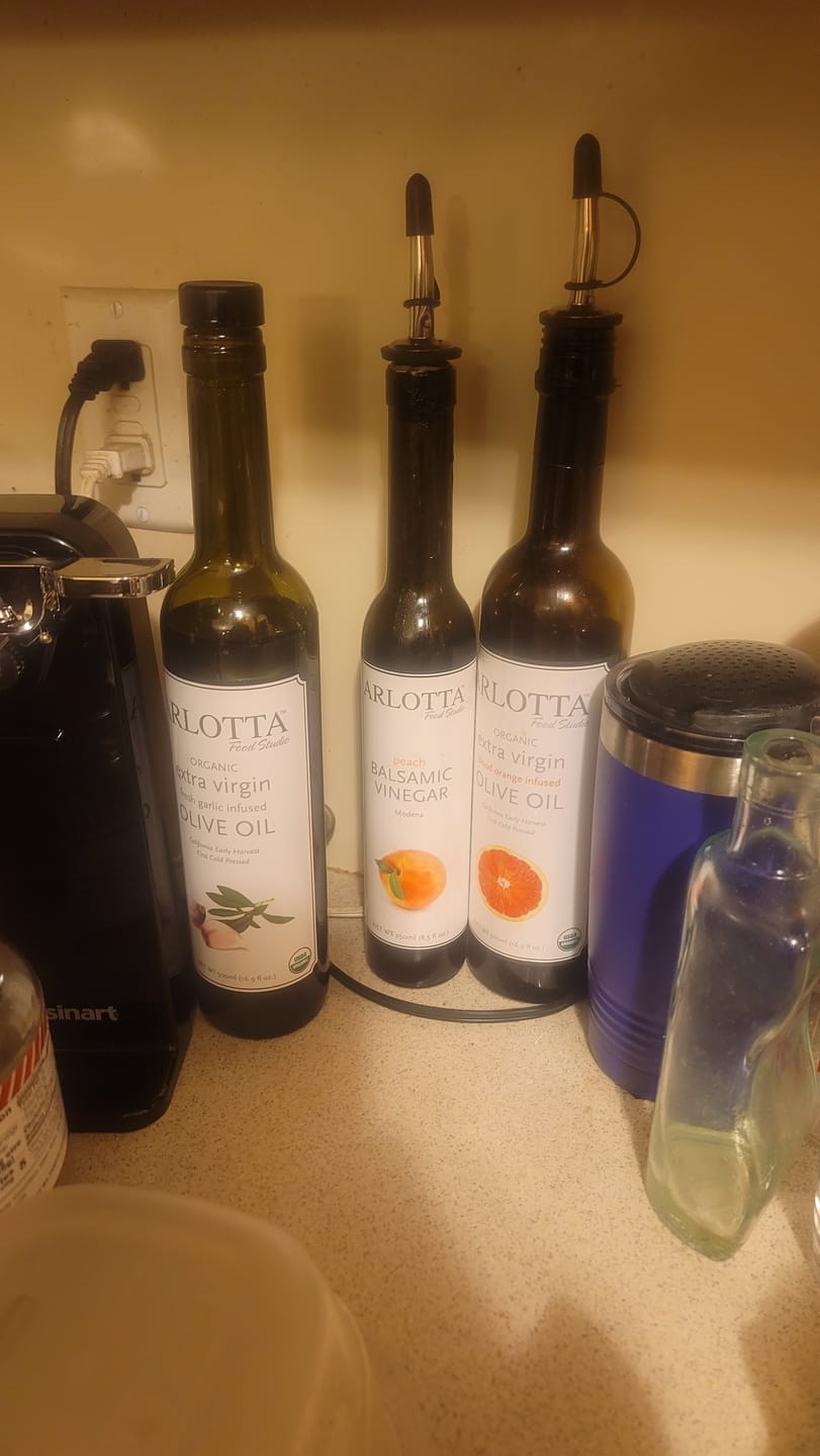 Customer photo review of Organic Garlic Infused Olive Oil