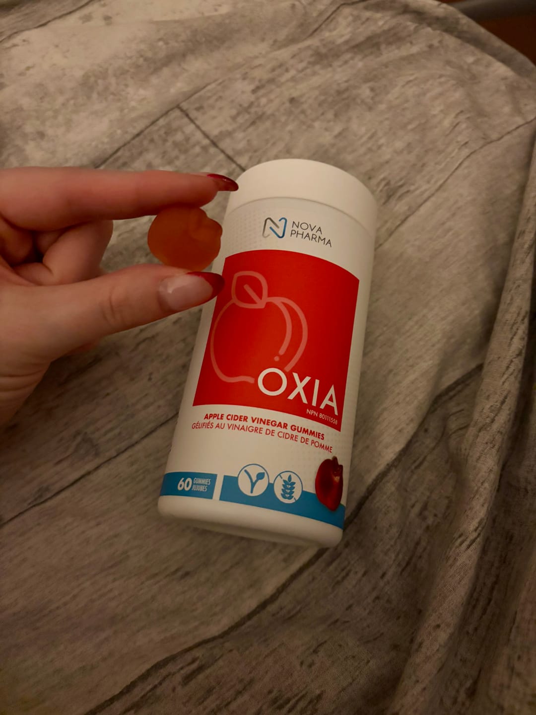Customer photo review of Nova Pharma - Oxia Vinaigre de cidre de pomme (60 jujubes)