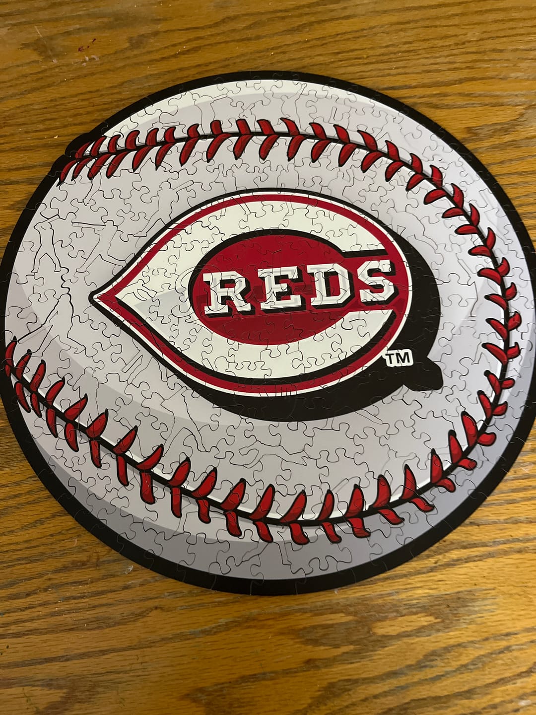 Customer photo review of Cincinnati Reds™ - Wooden Puzzle