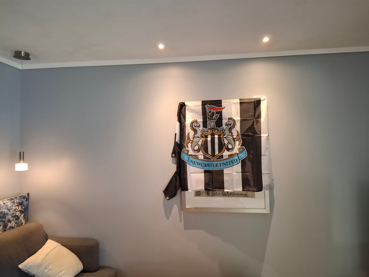 Customer photo review of Newcastle United FC Flag