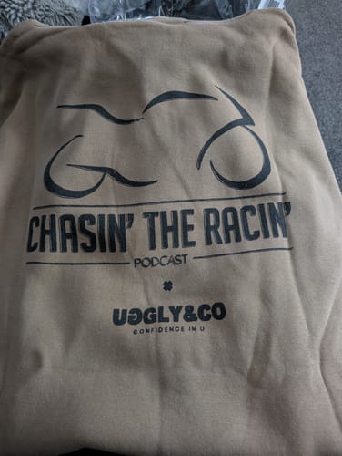 Customer photo review of Chasin the Racin Hoodie