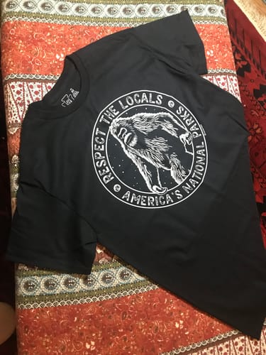 Customer photo review of Respect The Locals Bigfoot Tee