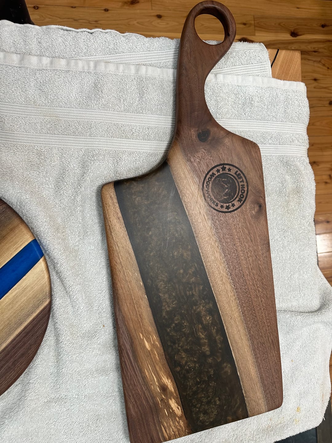 Customer photo review of 17.5x7x1" Small Free Flow Charcuterie Board Silicone Mold