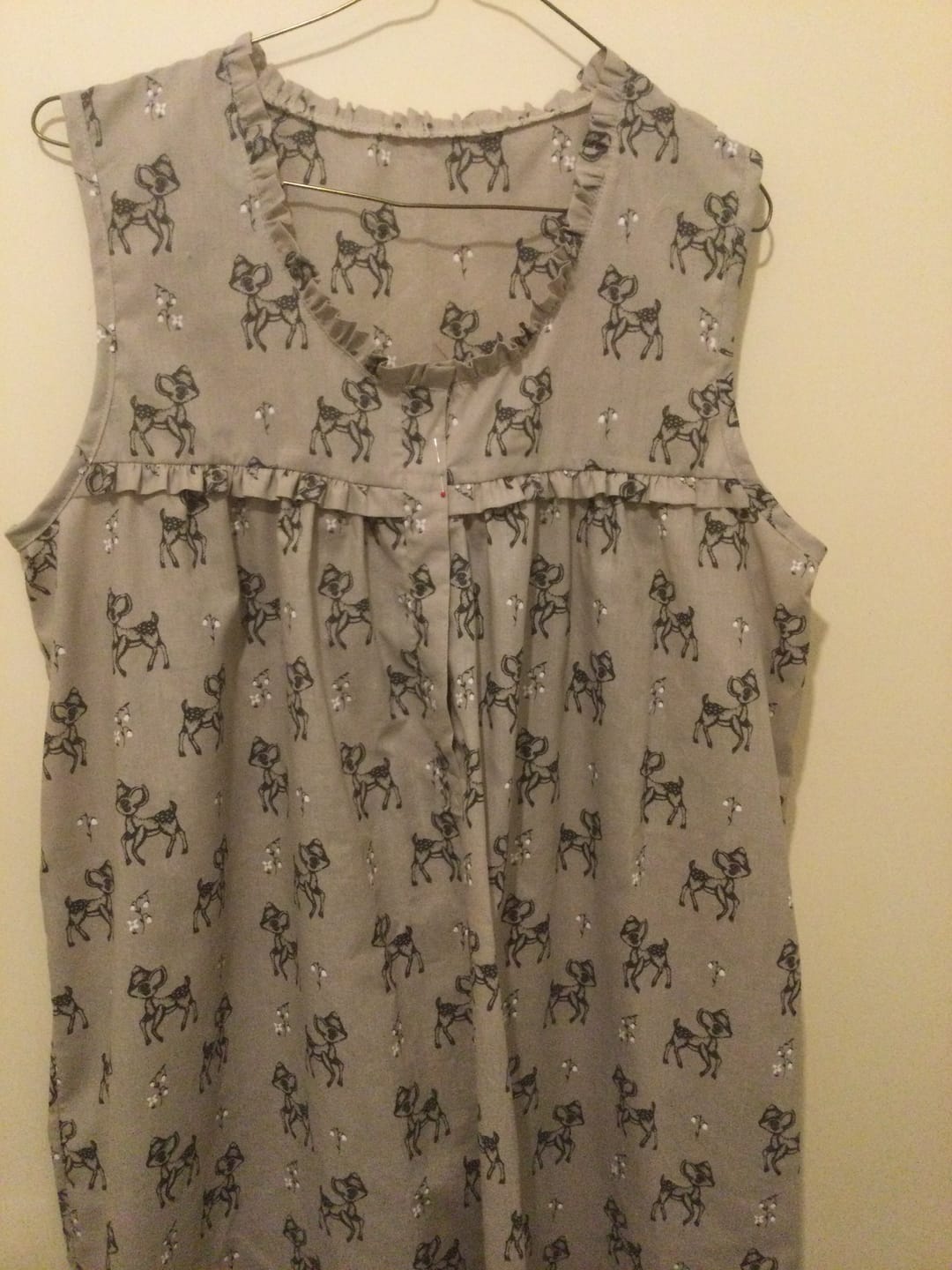 Customer photo review of Baby Deers and Flowers Polycotton Fabric