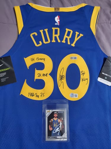 Customer photo review of Stephen Curry Autograph Signing