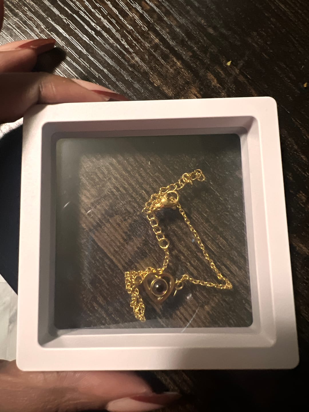 Customer photo review of Personalized Heart Photo Bracelet