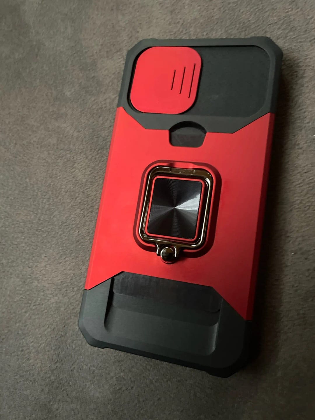 Customer photo review of LuxuryKase LK177 Camera Slide Protection Card Holder Heavy Protective Ring Magnetic Kickstand Armor Case Cover For iPhone 13 14 15 Plus Pro Max