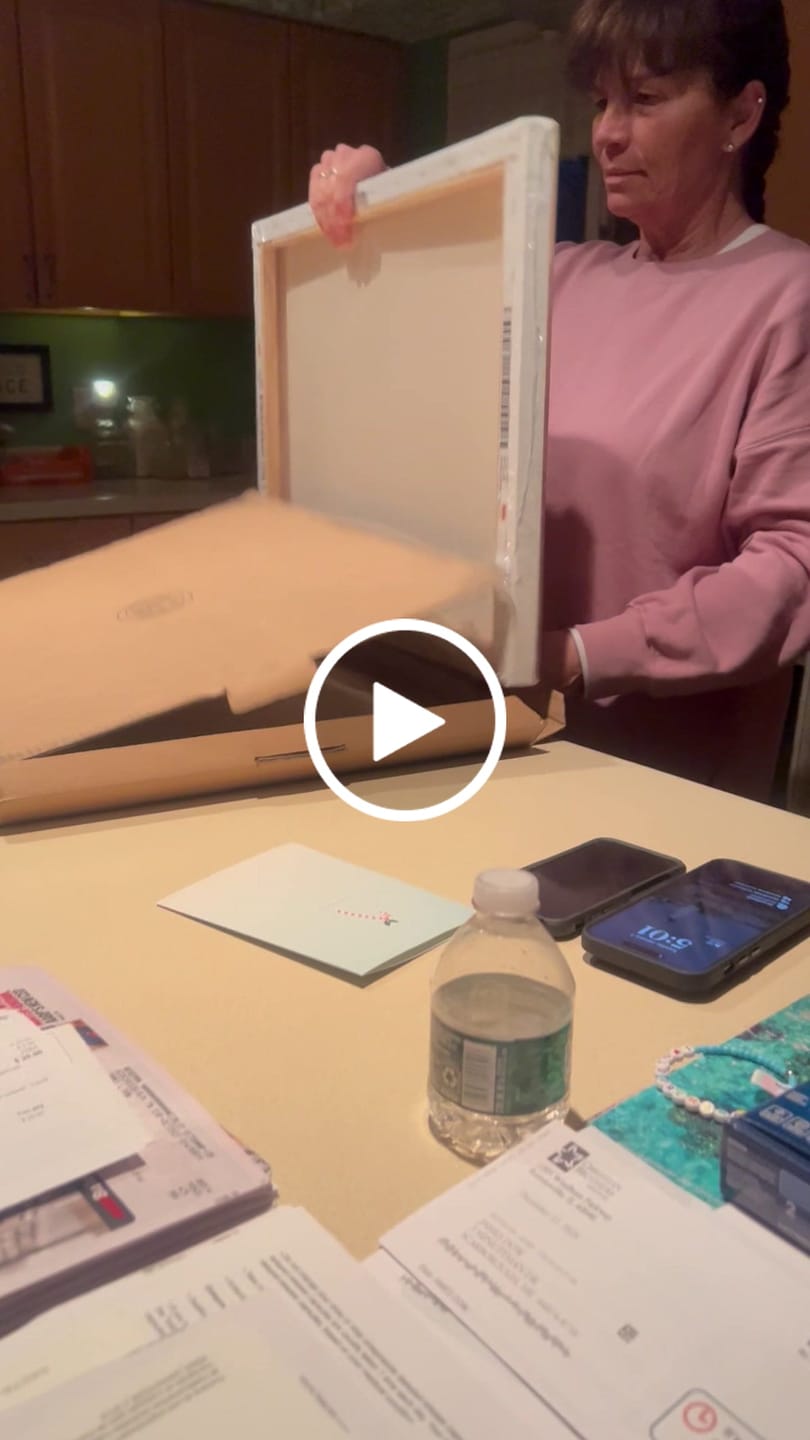 Customer video review of Custom Family Photo Portrait