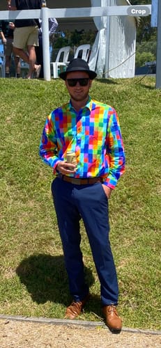 Customer photo review of Pixel Mens Dress Shirt