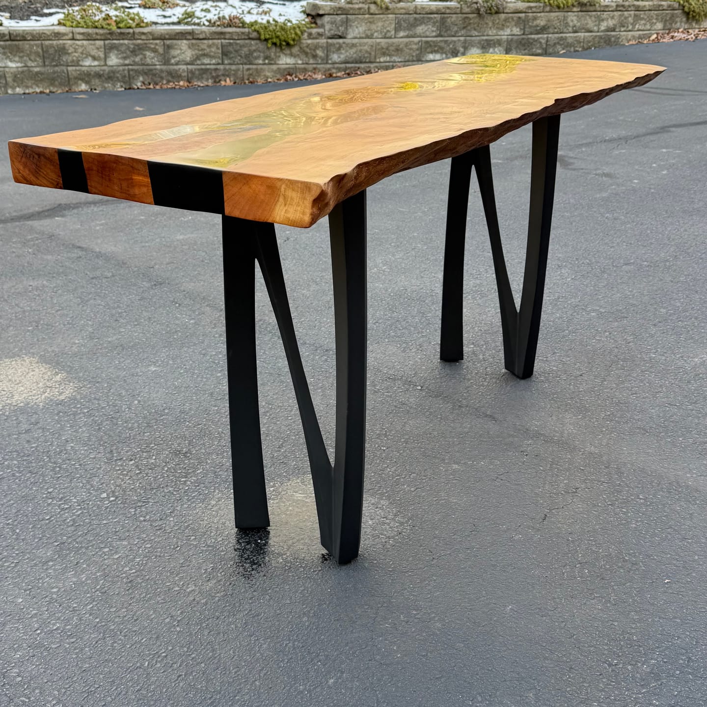 Customer photo review of Console Table Legs 28H 11W Modern Furniture steel Legs 210 Norah