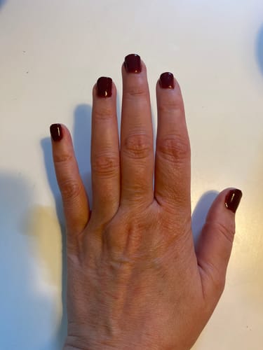 Customer photo review of Rogue Red Dipping Powder