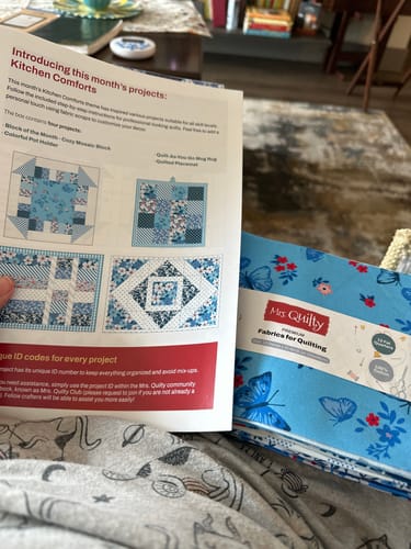 Customer photo review of Mrs Quilty Subscription Box