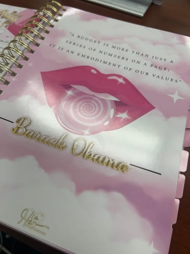 Customer photo review of The Pink Financially Flawless Planner
