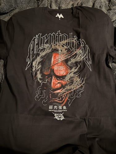 Customer photo review of 'SAMURAI ONI MASK' TEE
