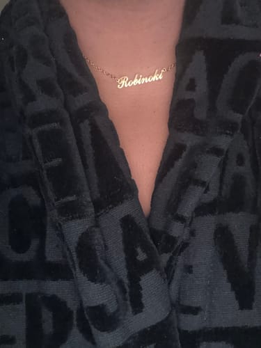 Customer photo review of Personalized Name Necklace