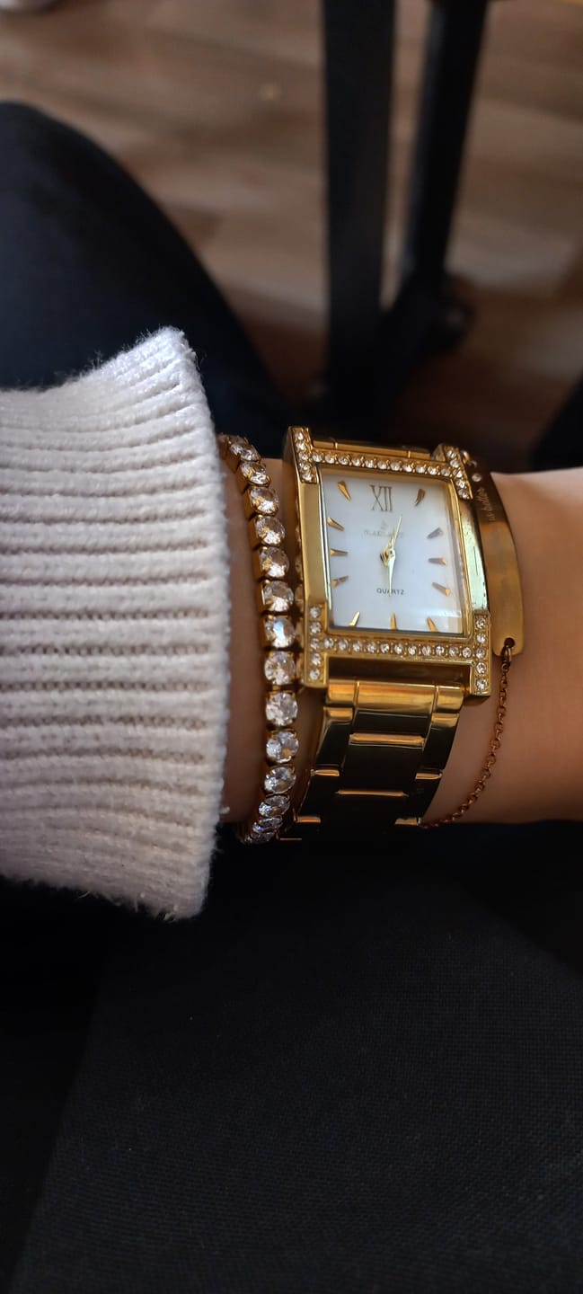 Customer photo review of Bratara Tennis Gold, 4mm
