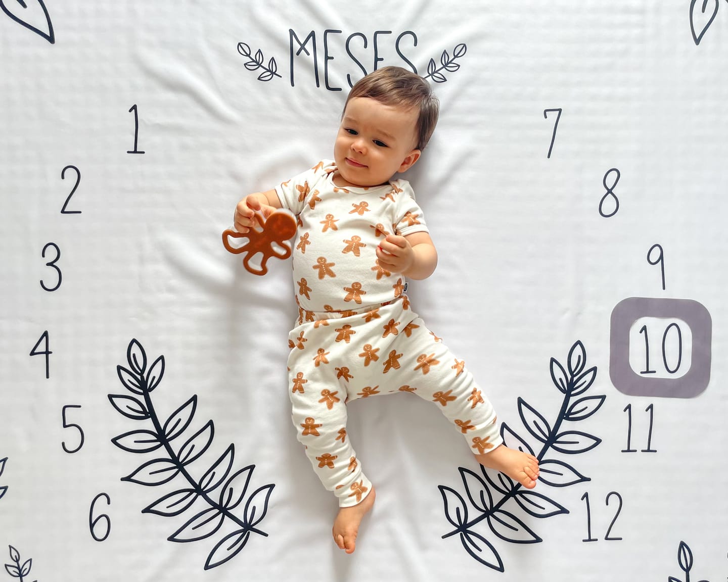 Customer photo review of Body de Bebê Manga Curta Unissex | Gingerbread