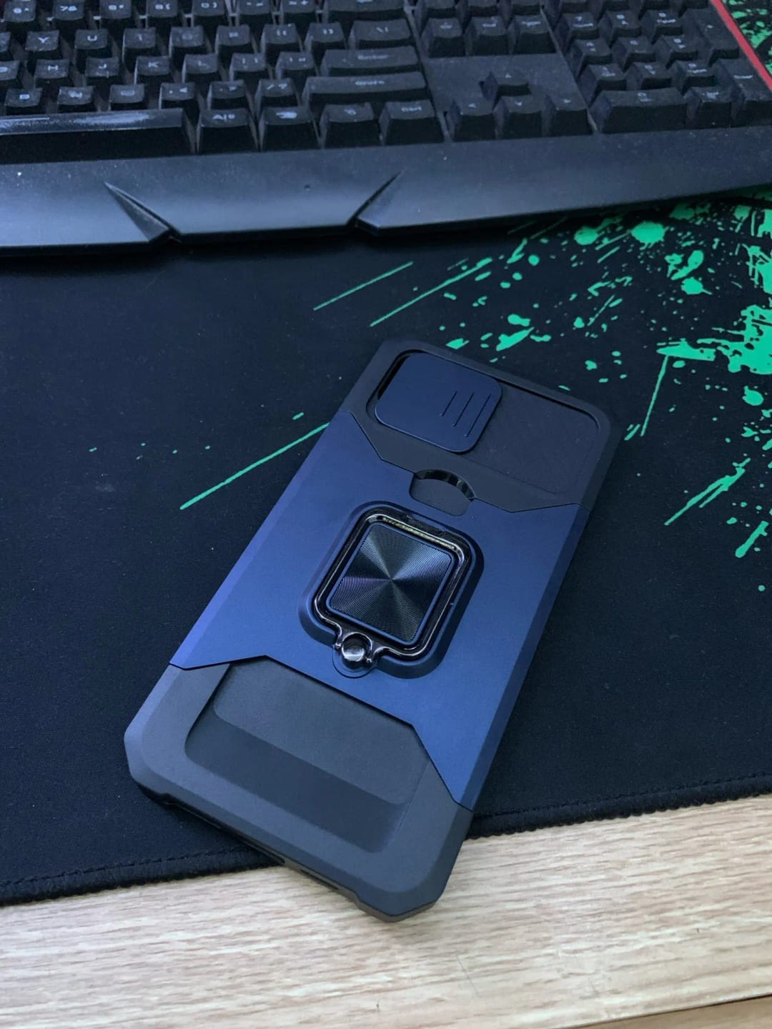 Customer photo review of LuxuryKase LK177 Camera Slide Protection Card Holder Heavy Protective Ring Magnetic Kickstand Armor Case Cover For iPhone 13 14 15 Plus Pro Max