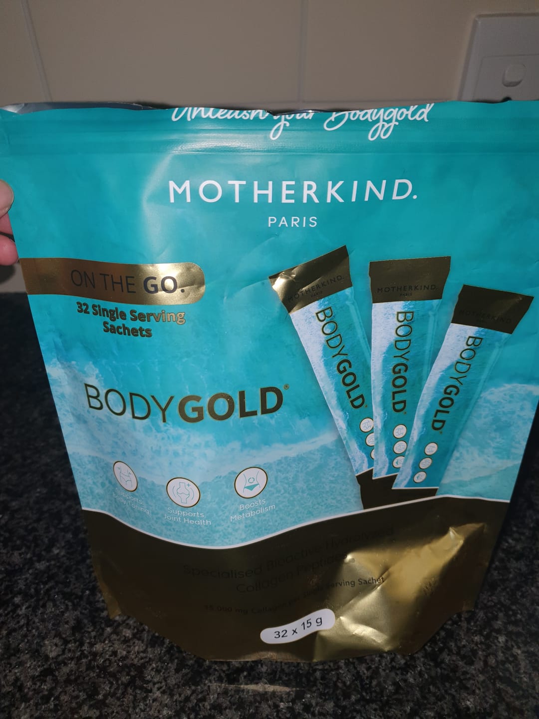 Customer photo review of BodyGOLD Collagen Single Servings