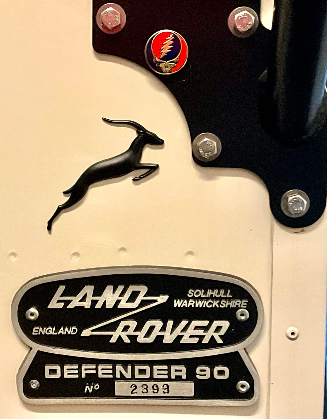 Customer photo review of Grateful Dead Metal Finish Steal Your Face Bumper Sticker
