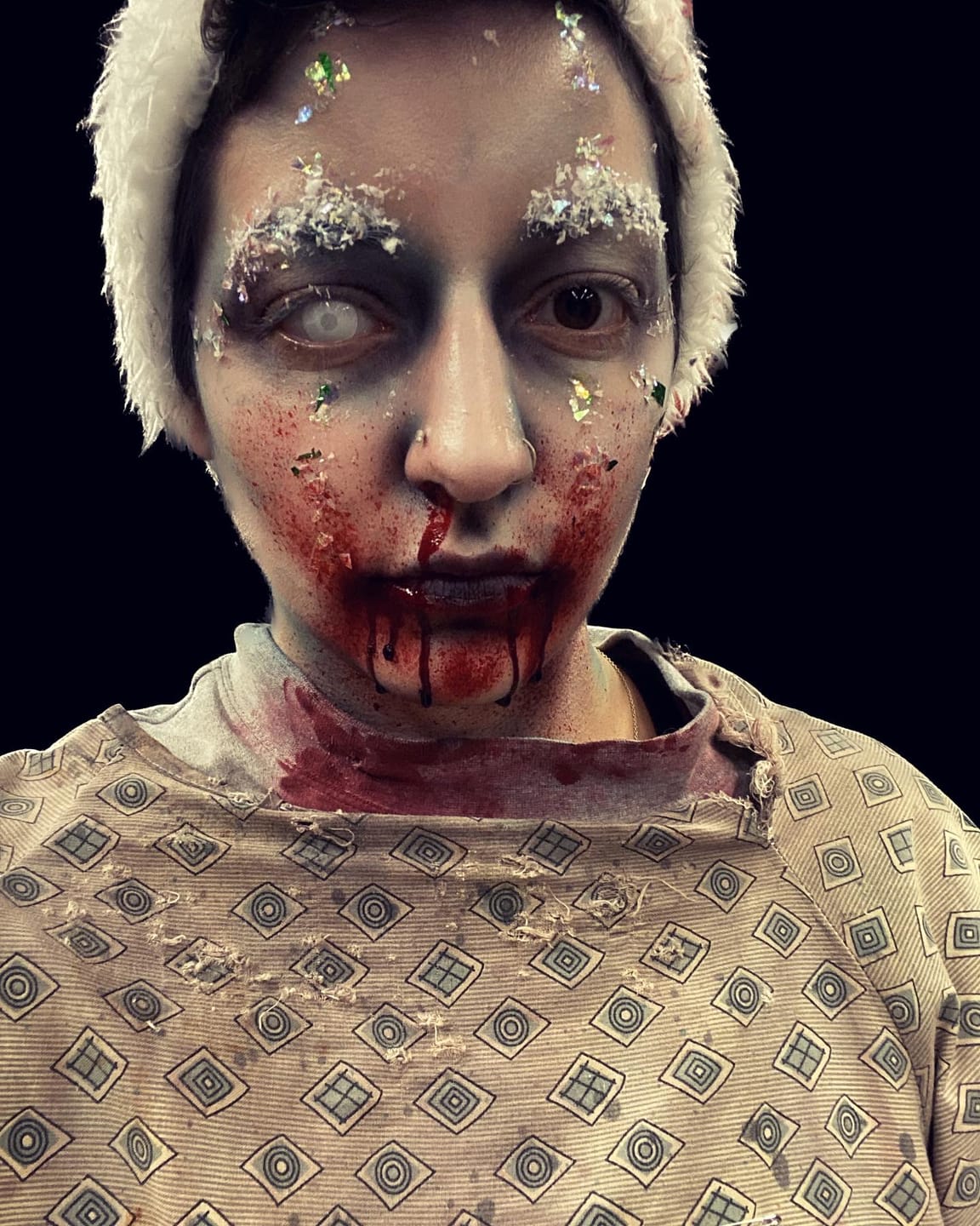Customer photo review of Zombie White Screen Halloween Lens