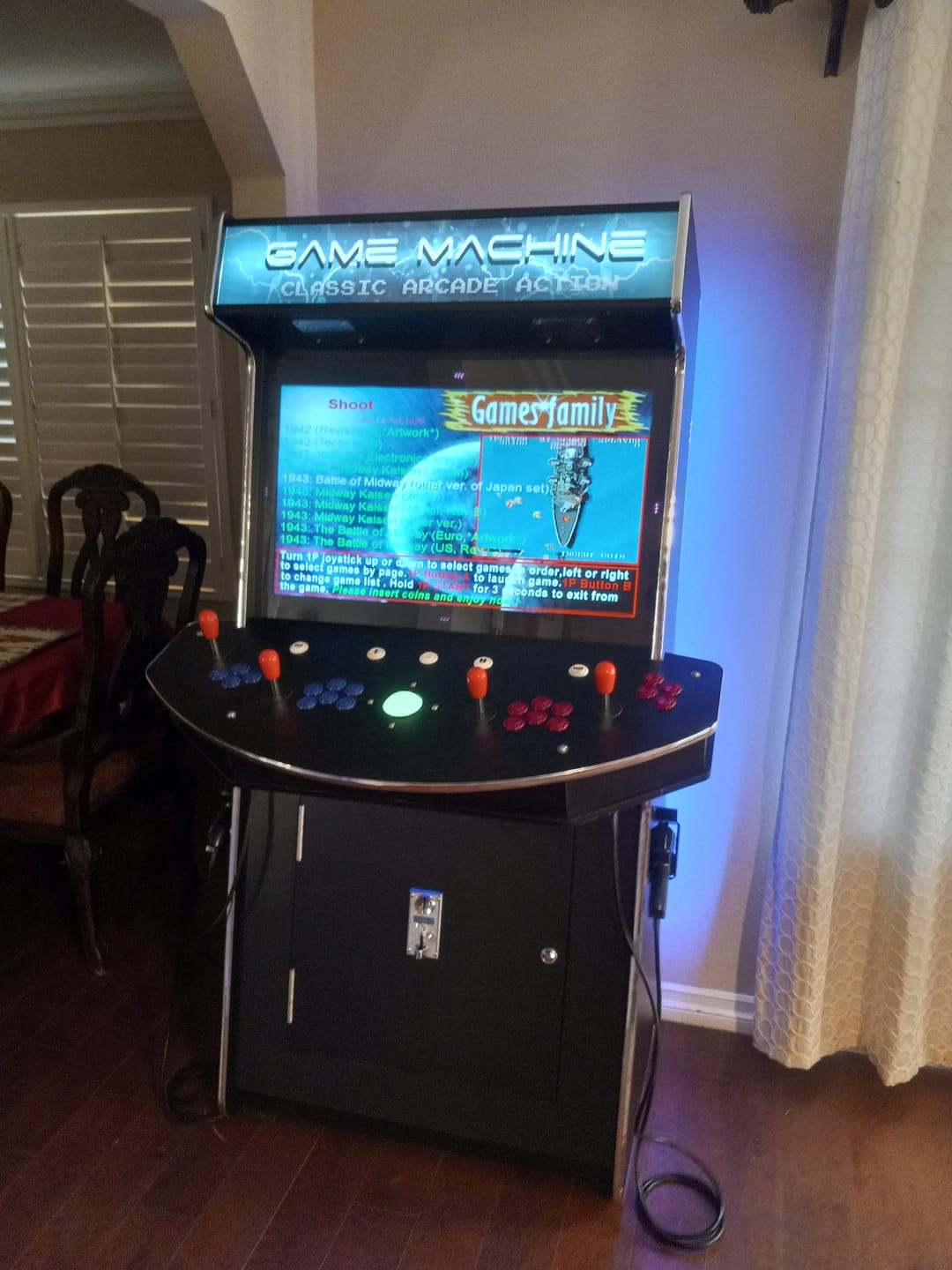 Customer photo review of 4 Player Standup with 2 shooting guns Arcade Machine 4600 Retro Multi Cade Games