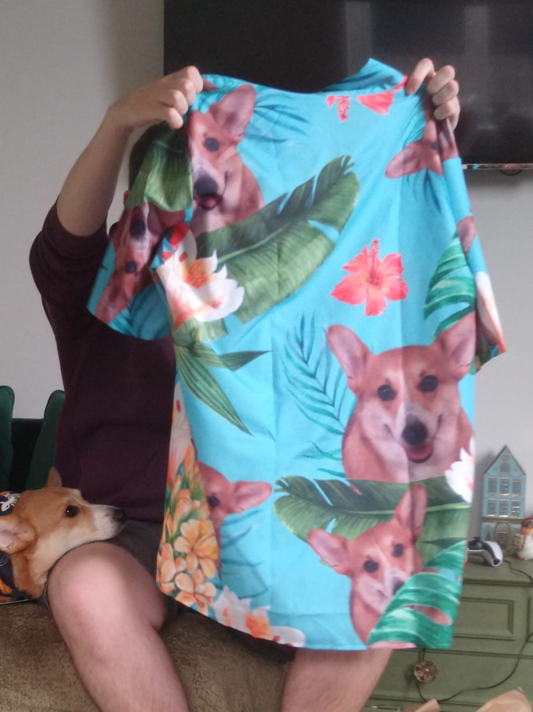 Customer photo review of Your photo - Personalised Hawaiian Shirt
