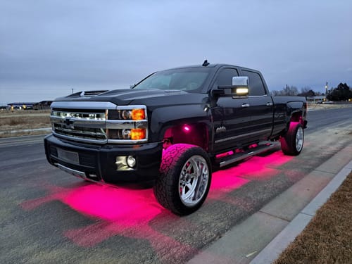 Customer photo review of LitGlow Pro RGB IC Rock Light Kit (2-24 Pods)