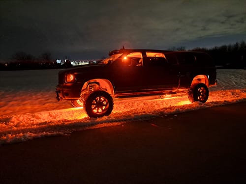 Customer photo review of LitGlow Pro RGB IC Rock Light Kit (2-24 Pods)