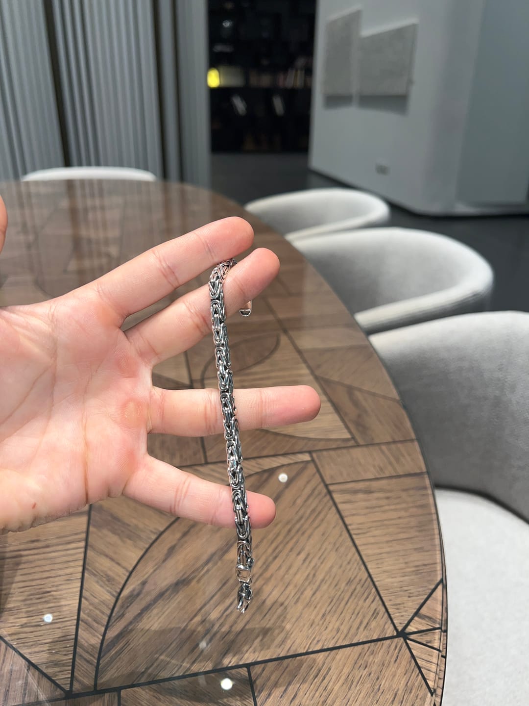 Customer photo review of צמיד כסף 925 - Woven Rope