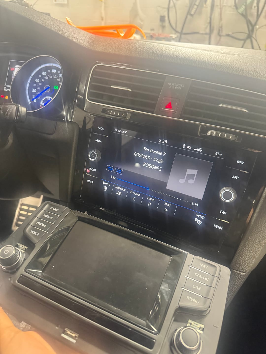 Customer photo review of VW MK7/MK7.5 MIB2 Retrofit Kit (Vent Included)