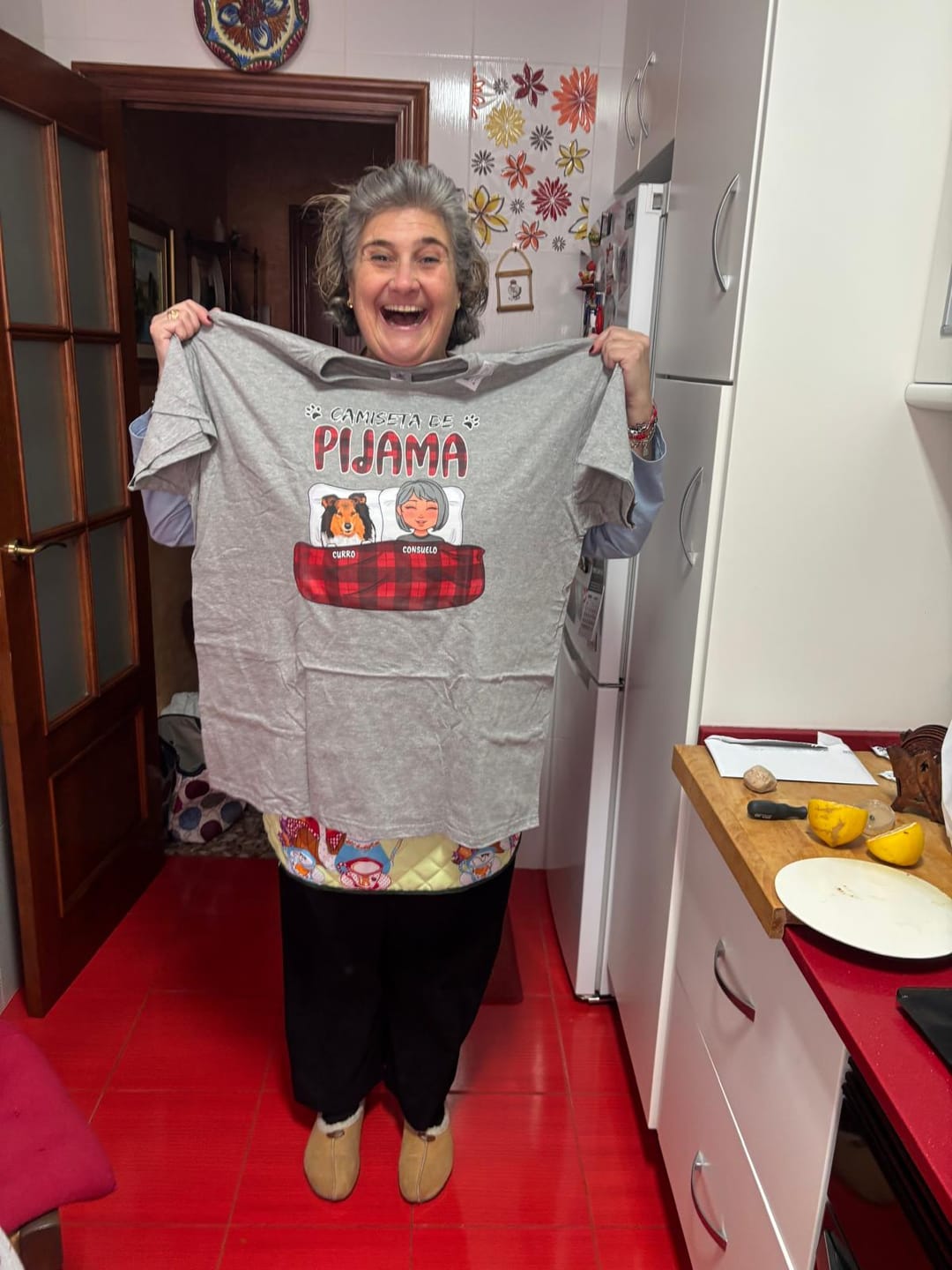 Customer photo review of Mi camiseta de pijama - Camiseta personalizada