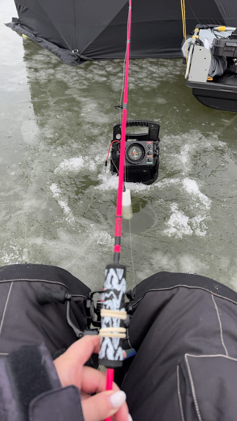 Customer photo review of Custom Carbon Ice Rod