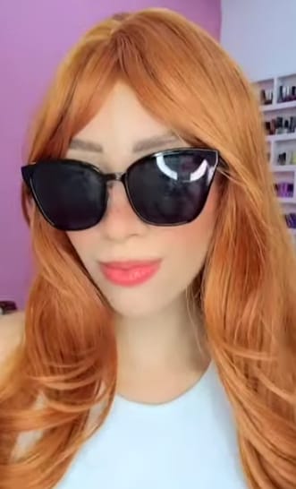 Customer photo review of Cynthia Sunglasses
