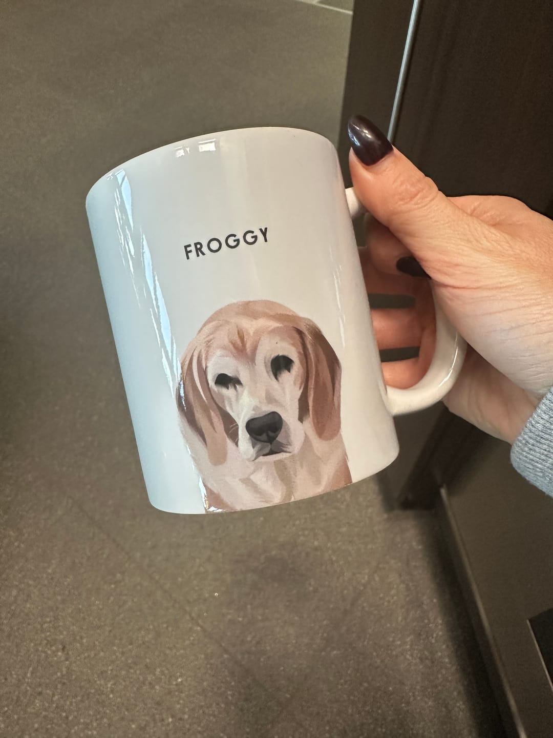 Customer photo review of Custom Pet Portrait Mug